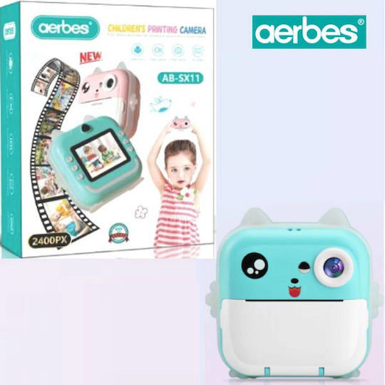 Aerbes 81023CPC50LB Детски Фотоапарат с Термален Печат Син