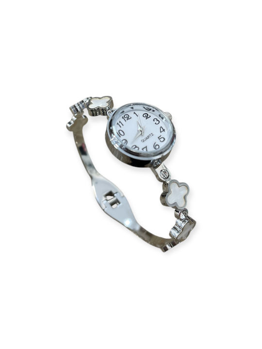 Watch with Silver Metal Bracelet