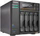 Asus AS6804TAS6804T NAS Tower με 4 θέσεις για M.2/SSD και 4 θύρες Ethernet