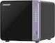 QNap TS-432X NAS Tower with 4 slots for SSD and 2 Ethernet ports