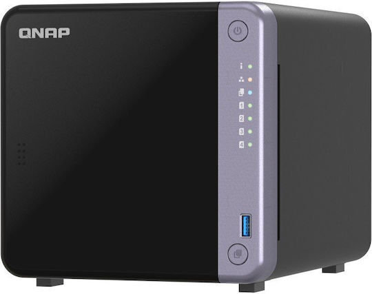 QNap TS-432X NAS Tower with 4 slots for SSD and 2 Ethernet ports