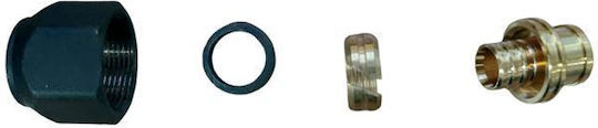 Brass Form Racord Conexiune Țeavă Alamă Femeie 16mm Φ16x2 7101603