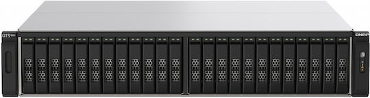 QNap NAS Tower με 24 θέσεις για SSD και 2 θύρες Ethernet (TS-h2490FU-7302P-256G)