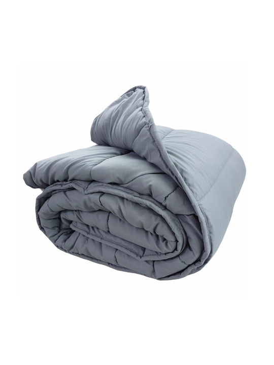 BS Collection Пухено Куинсайз с Пълнеж Microfiber 220x240бр GRI