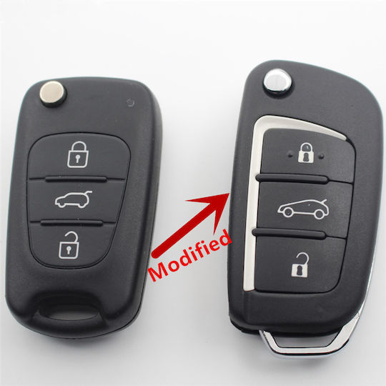 Конверсия на корпус на ключ за кола Hyundai Kia Blade Toy40 3 бутона 1449-fwk
