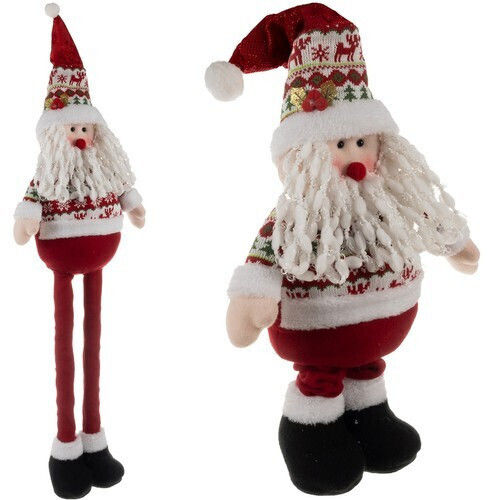 Dekorativer Weihnachtsmann Rot aus Kunststoff 95x31x10.5cm