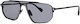 Snob Milano Veloce Men's Metal Prescription Eyeglass Frame with Clip-On Gray SNV220TC003Z