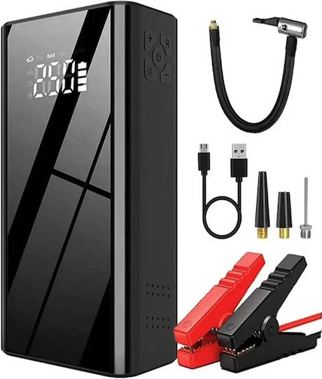 Tragbar Auto-Starthilfe 800A mit Power Bank,Powerbank / USB / Pumpe / Φακό