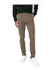 Hose Chino Elastisch Brown