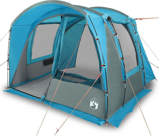 vidaXL Camping Tent Car Blue For 4 People 300x185x200cm