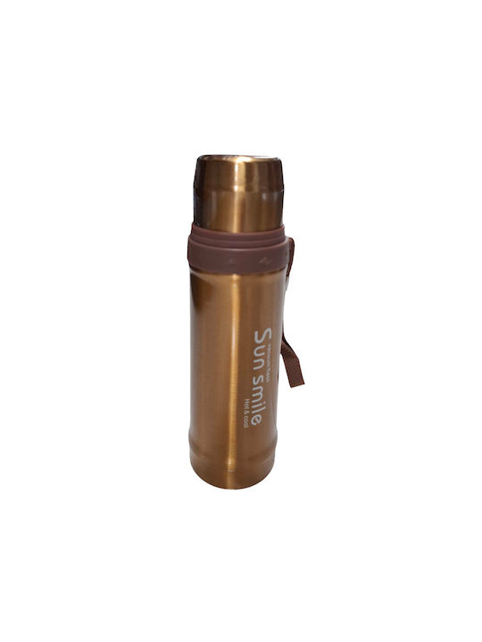 Water Bottle Stainless Steel 800ml Gold