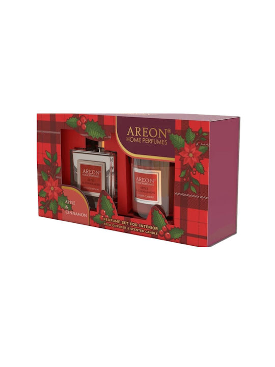 Set Home Perfume 150ml + Apple & Cinnamon Candle