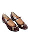 Anatomic Leather Ballerinas Burgundy