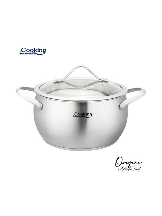 Heinner Nicolai Tand Deep Stainless Steel Pot 2.5lt / 18cm