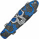 Action One Komplettes Penny Board Grafik Gesicht 56 x 15 cm Mehrfarbig