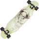 Action One Complete Longboard Angry Skull 79 X 20 Cm Multicolor