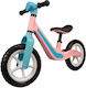 Bicicletă de echilibru pentru copii Action One cu lumini și muzică, 12 inch, roz