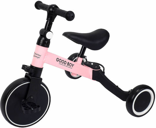 Action One Kids Balance Bike Tricycle Coral Pink