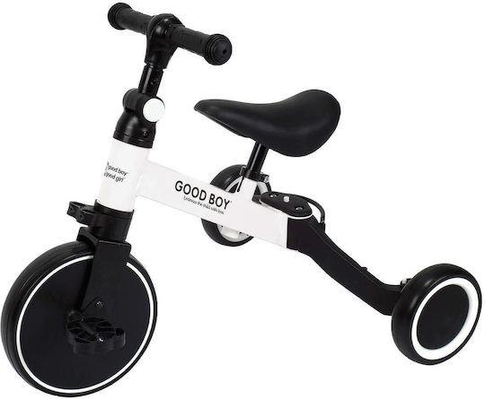 Action One Kids Balance Bike Tricycle Milo White
