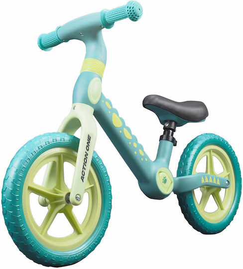 Bicicletă de Echilibru pentru Copii Action One Spiky 12 Inch Verde