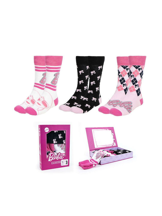 Barbie Socks Pink 3Pack