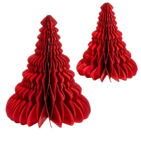 Weihnachtsdekoration Baum Rot 2Stück