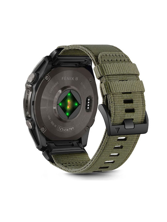 Tech-Protect Strap Fabric Green (Fenix 3 / 5X / 5X Plus / 6X / 6X Pro / 7X / 7X Pro / 8 (51mm))