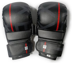 Wicked1 MMA Handschuhe aus Kunstleder Schwarz