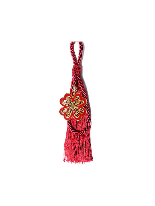 Li-LO Suspendata Amulet Casa Burgundy din Metal 26cm 1buc