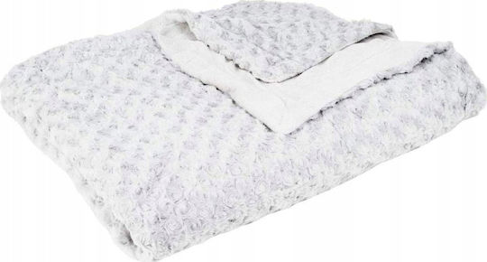 Atmosphera Bouclee Sofa Throw 180x230cm White Atmosphera Bouclee Sofa Throw 180x230cm White