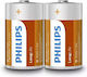 Комплект 2 батерии Philips Lr20 Longlife алкални