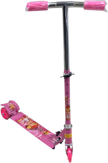 Kids Scooter Foldable 101-70508 3-Wheel Pink