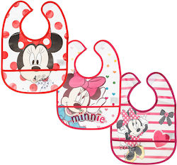 Alouette Minnie Mouse Wasserdicht Lätzchen Kunststoff mit Bügelverschluss und Schlaufe & Tasche Mehrfarbig für 6 m+ 3Stück Alouette Minnie Mouse Wasserdicht Lätzchen Kunststoff mit Bügelverschluss und Schlaufe & Tasche Mehrfarbig für 6 m+ 3Stück