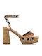 Leather Sandals Beige