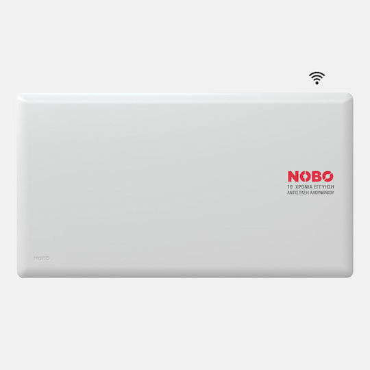 Nobo Convectoare Perete 2000W cu Termostat Electronic și WiFi 112.5x40cm Alb