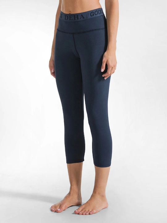 Women's Cropped Yoga Legging Aubergine