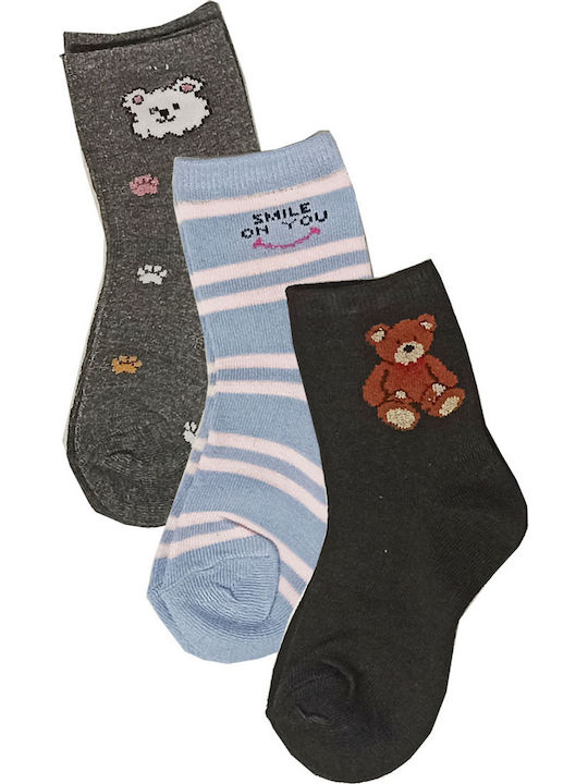365 Charm Socks Kindersocken Sky Blue - Grey 3 ...