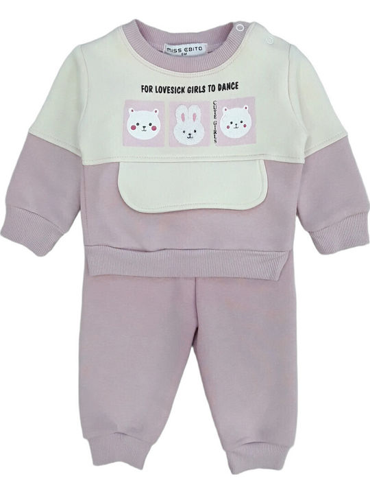 Evita Kids Sweatpants Set Pink