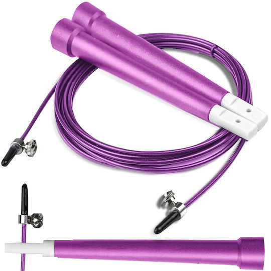 NEO Sport Springseil Gymnastik mit Gewicht 2,98m Lila mit Verstellbarer Länge