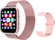 Smartwatch T99 Newgeneration Idealstore Pink 2 Straps 1.55 Inch Hd Display Custom Dial Waterproof Bluetooth Call Smart Sedentary Reminder Smart Moments Health Monitoring Oximeter Pedometer