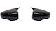 Set 2 Capace Oglindă Stil Batman Idealstore Renault Captur 2013-2019 Culoare Negru Pian Negru Lucios Instalare Ușoară Rezistent la UV Material Premium