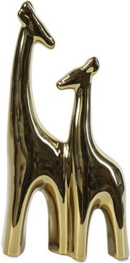 Girafe Decorative din Ceramică Countryfield Aurii 23cm