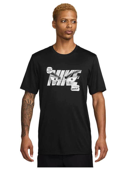 Nike Dri-FIT Fitness Dri-Fit Athletic T-shirt Black HF6144-010