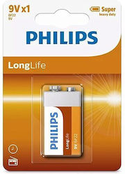 Baterie Philips Longlife 9V 6F22