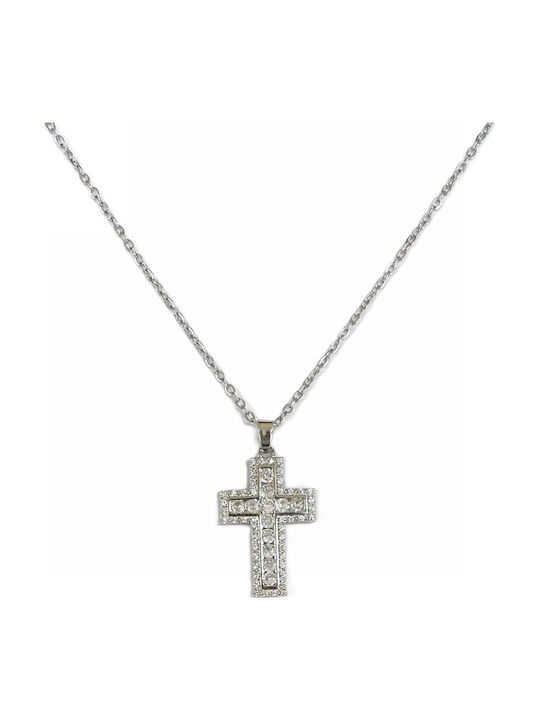 Kostibas Fashion Cross from Steel with Chain