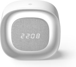 Ceas deșteptător cu lumină de noapte LED Pure Fnl-03 Bjorn Alb Pătrat Forever Light