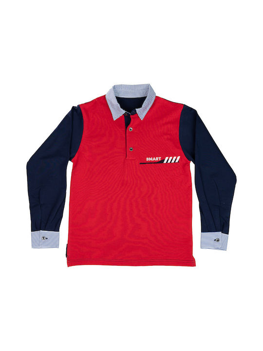 Joom Children's Polo Long Sleeve Red