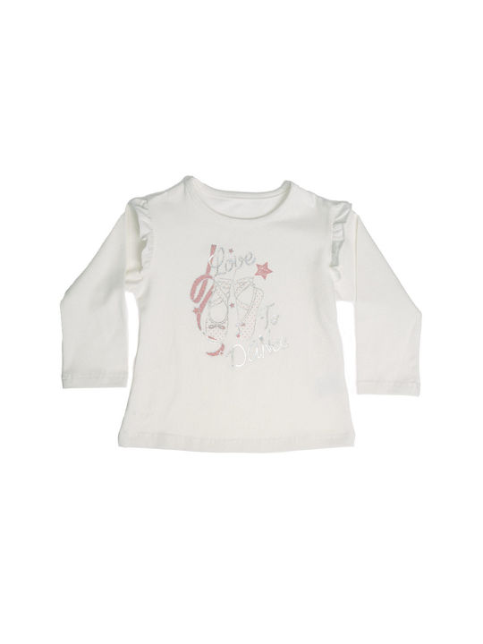 Joom Children's Blouse Long Sleeve Ecru