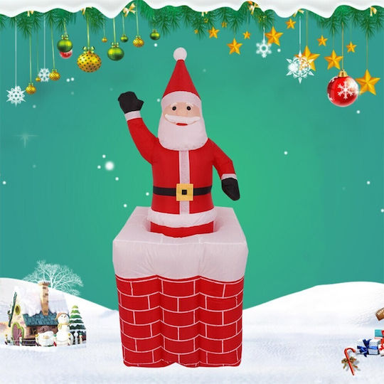 Inflatable Illuminated Santa Claus Electric Red Decorative