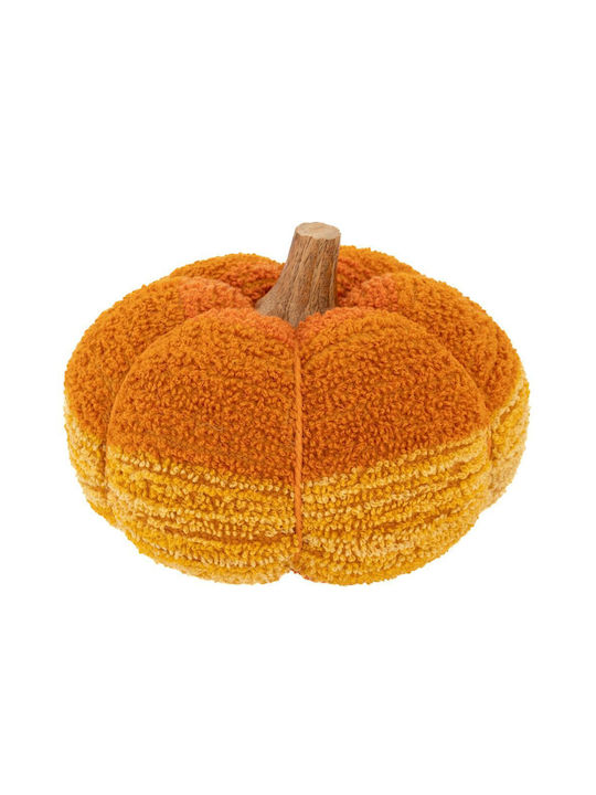 Orange Fabric Pumpkin 20x20x13cm